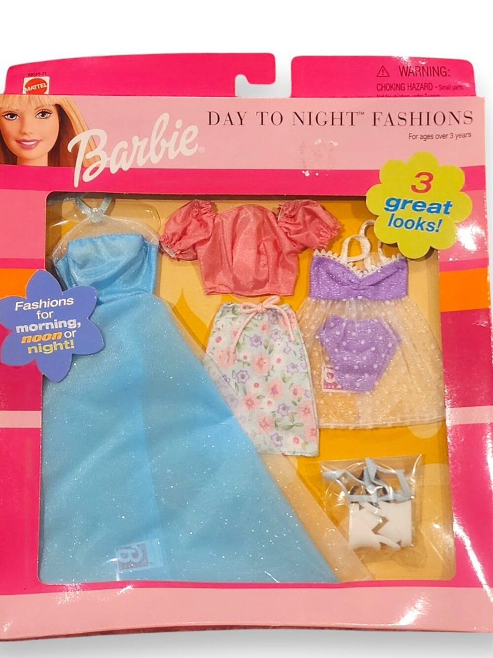 2000 Vintage Barbie Day to Night Fashions 3 Outfit Pack
